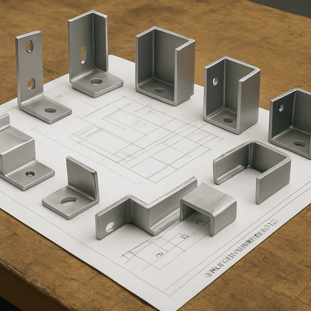 Custom aluminum and steel solar mounting components based on project drawings